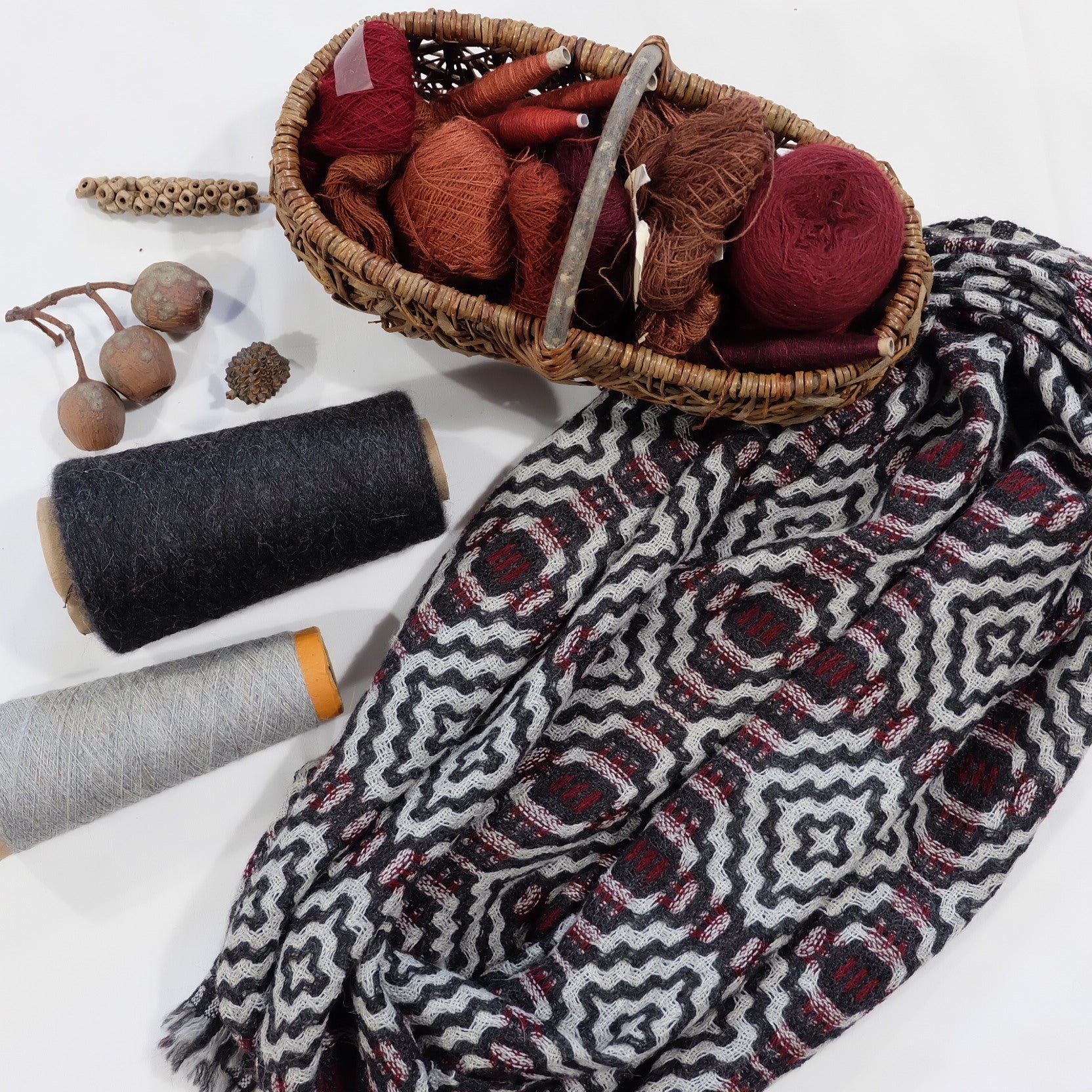 Karina handcrafted patterned scarf