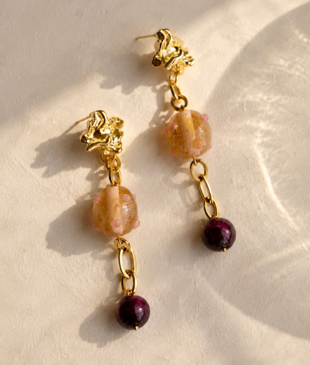 LULA Vesper handmade glass earrings by Atelier N°8